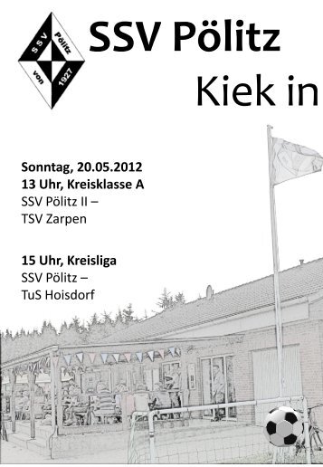 „Kiek in“ - Plakat - Bande - SSV Pölitz