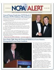 General Tommy Franks Joins NCPA Board of Directors; NCPA ...