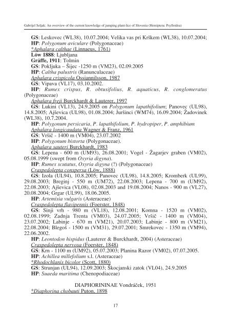 Vsebina / Content (.pdf) - Prirodoslovni muzej Slovenije