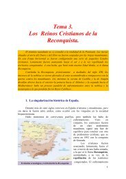 Tema 3. Los Reinos Cristianos de la Reconquista.