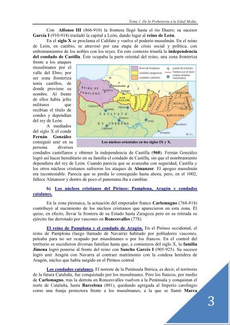 Tema 3. Los Reinos Cristianos de la Reconquista.