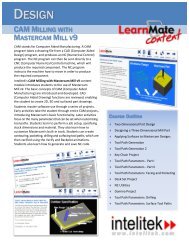 E-learning Content CAM Mill Mastercam Millv9 - Intelitek