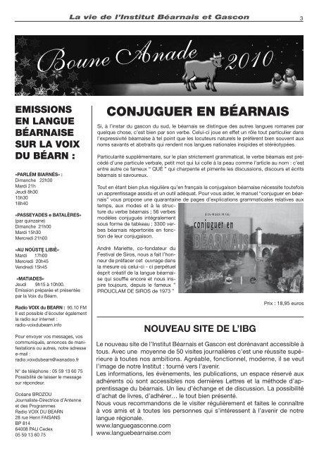 poète béarnais - Institut Béarnais Gascon