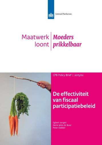 cpb-policy-brief-2015-02-de-effectiviteit-van-fiscaal-participatiebeleid