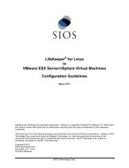 LifeKeeper for Linux in VMware ESX Server Virtual Machines ...