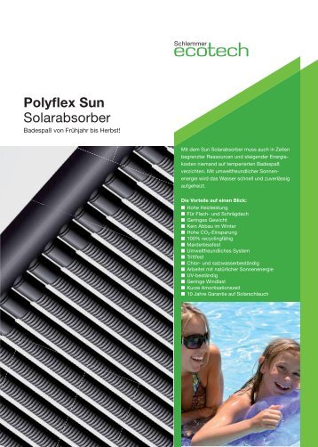 Polyflex Sun Solarabsorber - Schlemmer eco-tech