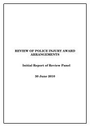 Review of police injury award arrangements - initial report (PDF 53 ...