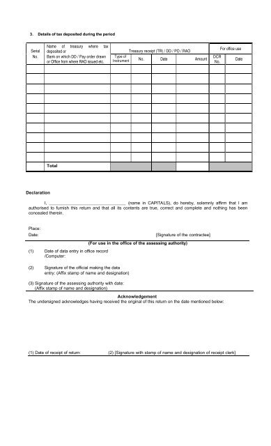 Form VAT â R4 A Form of return to be furnished by a ... - Webtel