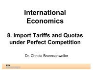 Import Tariffs and Quotas under Perfect Competition - CER-ETH