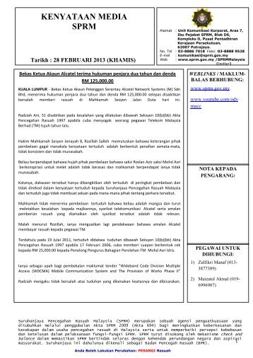 Bekas Ketua Akaun Alcatel Terima Hukuman Penjara Dua Tahun ...