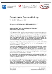 Jugend-Job-Center Plus erÃ¶ffnet - Jobcenter DÃ¼sseldorf