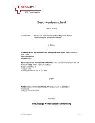 REKO/WEF Beschwerdeentscheid - REKO/EVD+WEF