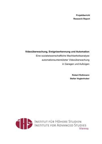 Videoüberwachung, Ereigniserkennung und Automation - equi IHS