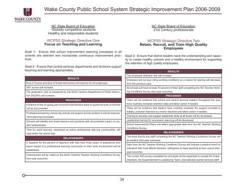 2007-08 Adopted Plan - Wake County Public School System