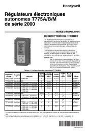 RÃ©gulateurs Ã©lectroniques autonomes T775A/B/M de sÃ©rie 2000