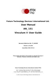 Vinculum II User Guide - FTDI