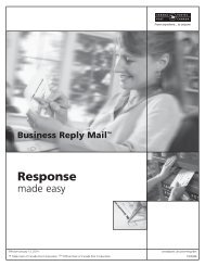 Business Reply Mail - Canada Post