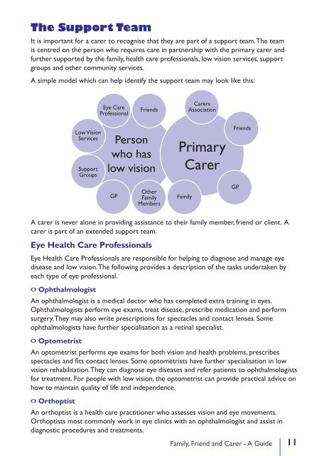 Family, Friend and Carer - A Guide - Macular Degeneration ...