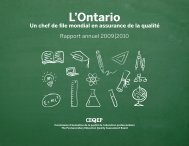 2009/2010 Rapport Annuel - Postsecondary Education Quality ...