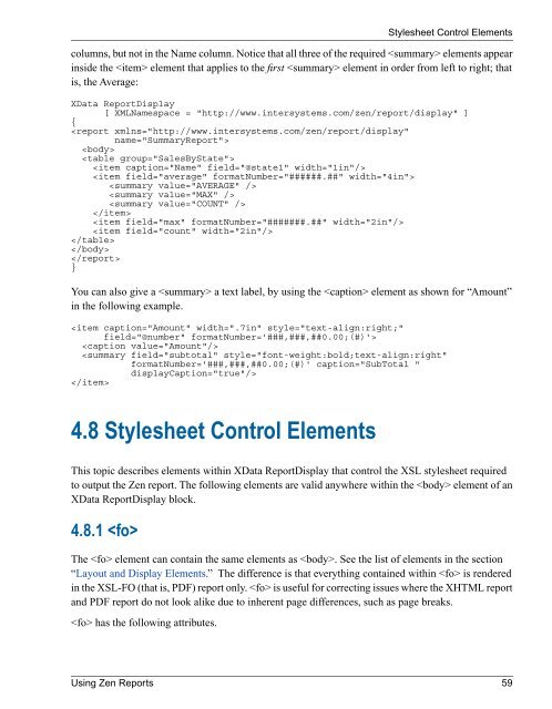 Using Zen Reports - InterSystems Documentation