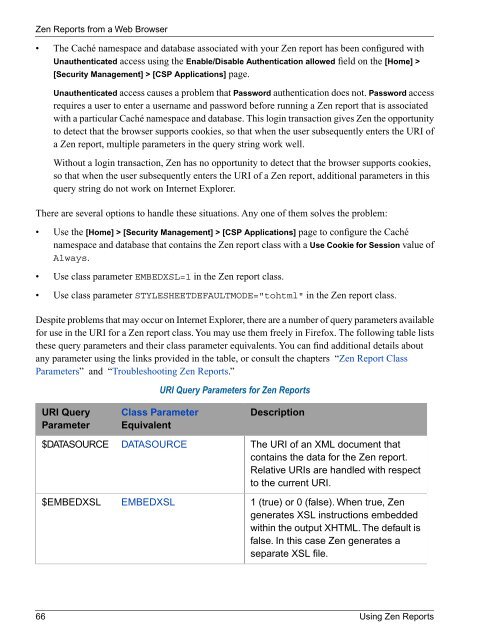 Using Zen Reports - InterSystems Documentation