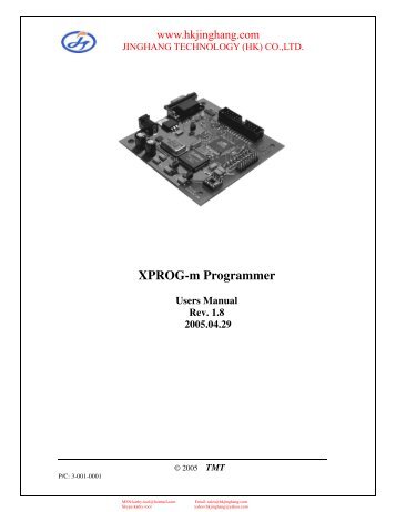 xprog M user manual.pdf - Jinghang Technology (HK) Co.,Ltd