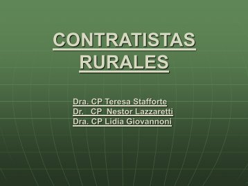 CONTRATISTAS RURALES