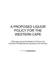 Liquor White Paper final draft document 26 aug 03 - South African ...