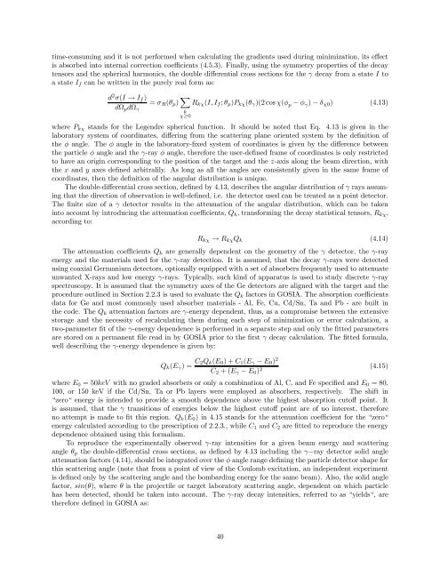 coulomb excitation data analysis codes; gosia 2007 - Physics and ...