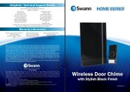 SWHOM-DC830B Manual - Swann Communications