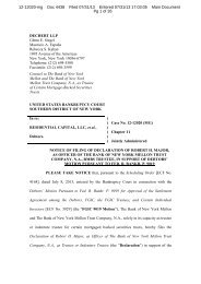 Appendix to the Objection of FGIC - ResCap RMBS Settlement