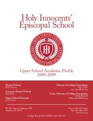 Director of College Counseling - Holy Innocents' Episcopal School