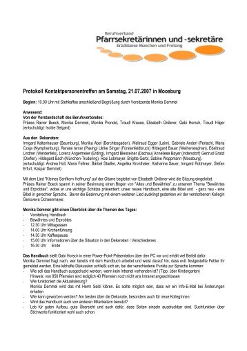 Protokoll KPT 21.07.2007 Moosburg
