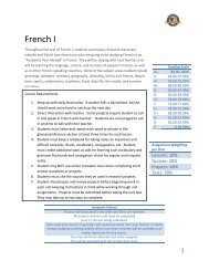 French I - Alpha Omega Academy