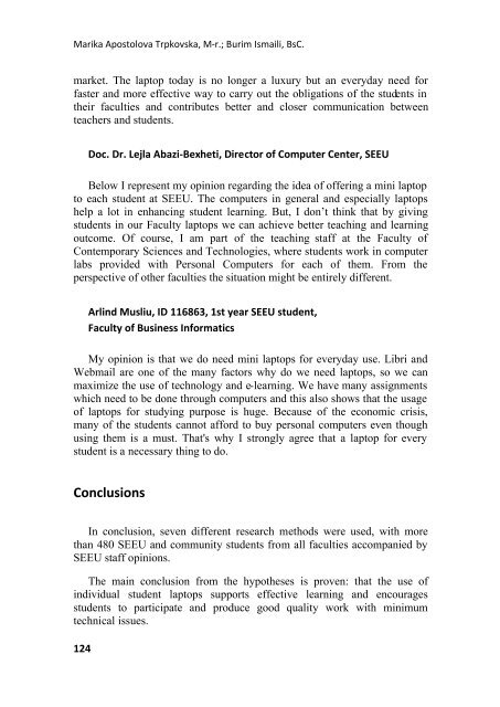 SEEU Review vol. 6 Nr. 2 (pdf) - South East European University