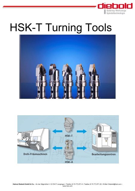 HSK-T Turning Tools - Diebold HSK