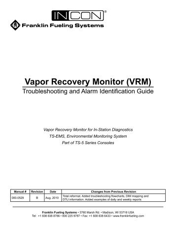 VRM Troubleshooting Guide - Franklin Fueling Systems
