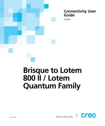 Brisque to Lotem 800 II / Lotem Quantum Family - Kodak