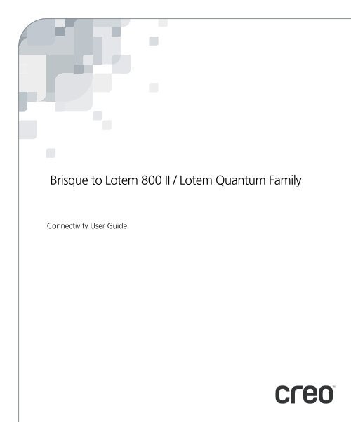 Brisque to Lotem 800 II / Lotem Quantum Family - Kodak