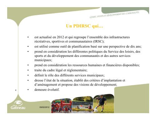 Élaboration du plan directeur des infrastructures ... - Ville de Gatineau