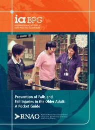 RNAO Falls Pocket Card - Long-Term Care Best Practices Toolkit