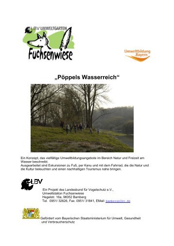 „Pöppels Wasserreich“ - Umweltbildung in Bayern