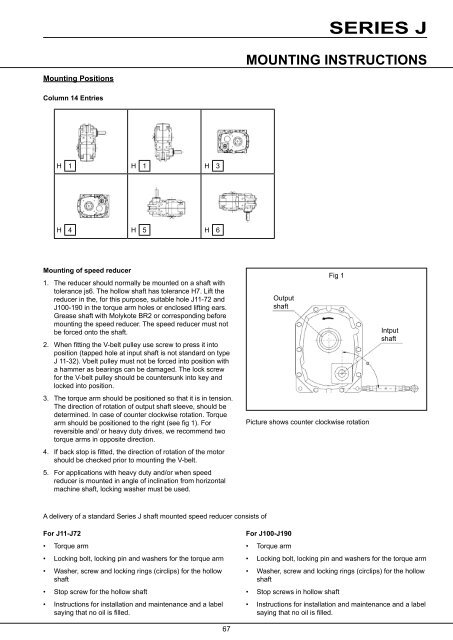 Series J Shaft Mounted Gearbox - Benzlers