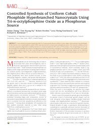 Controlled Synthesis of Uniform Cobalt Phosphide Hyperbranched ...
