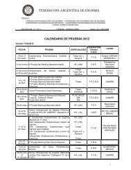 calendario fae pdf - FederaciÃ³n Argentina de Esgrima