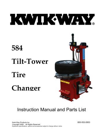 584 Tilt-Tower Tire Changer - aesco