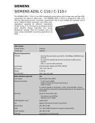 SIEMENS ADSL C-110 / C-110-I