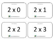 2 Times Table Flash cards with answers - Math Salamanders