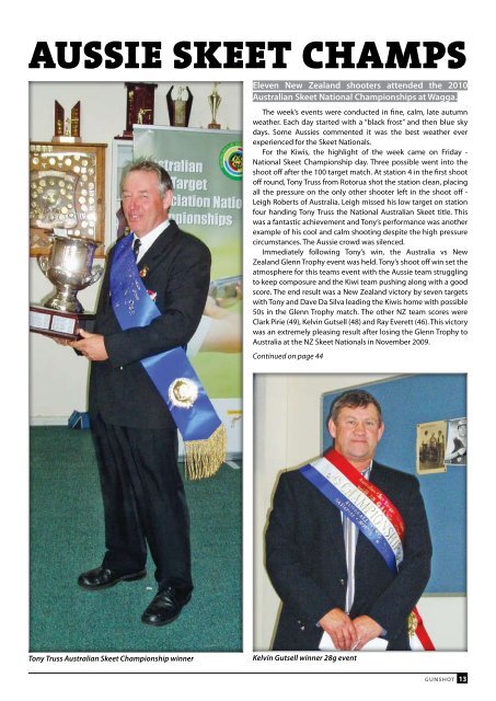 July-August 2010 - New Zealand Clay Target Association