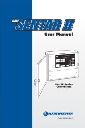 sentar II Manual 6-03 - Rain Master Control Systems